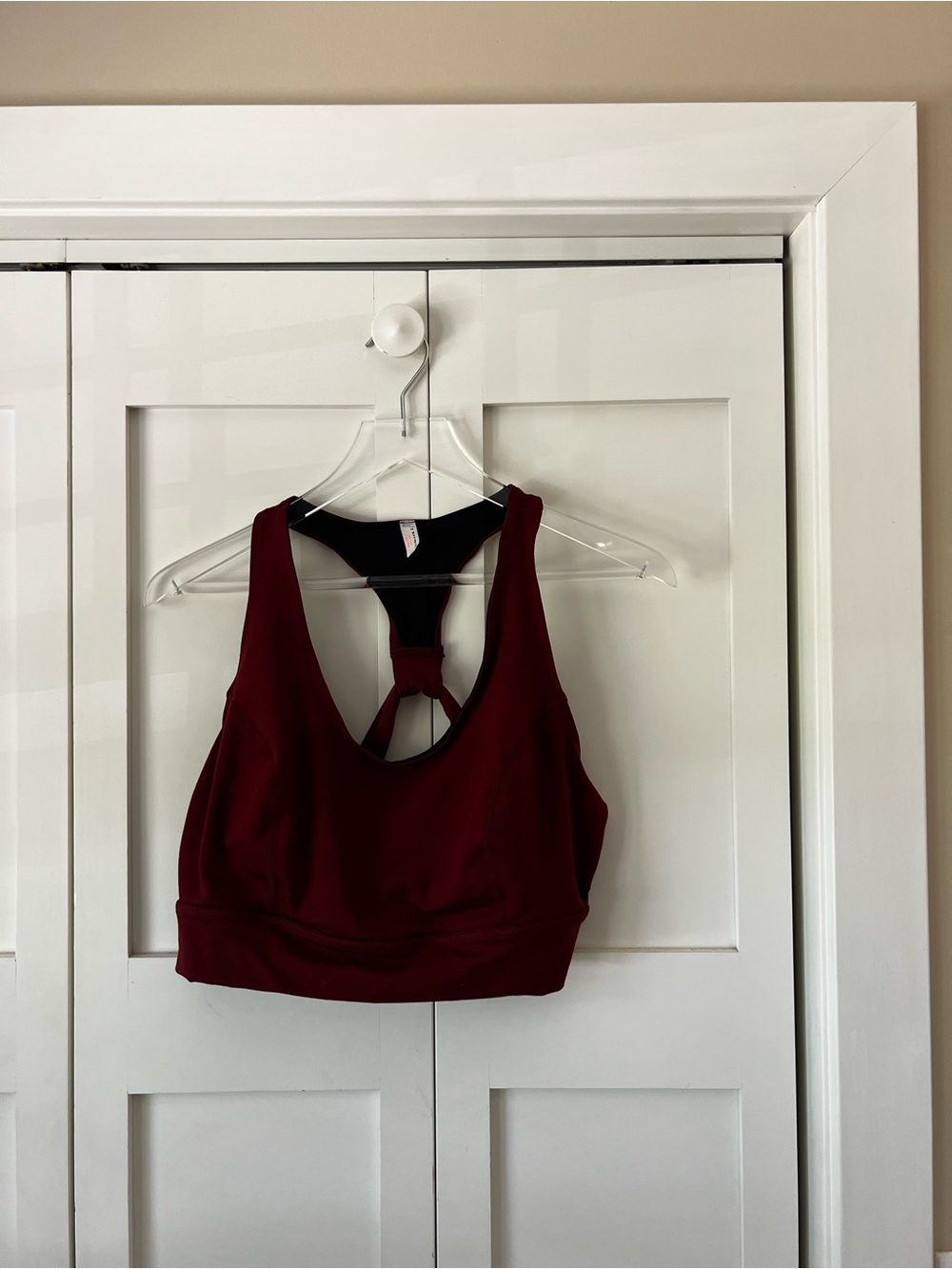 Free People FP Movement Burgundy Sports Bra Size L